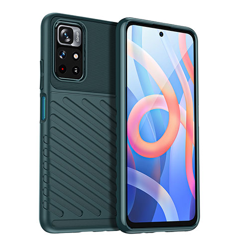 Funda Silicona Carcasa Goma Twill MF1 para Xiaomi Poco M4 Pro 5G Verde