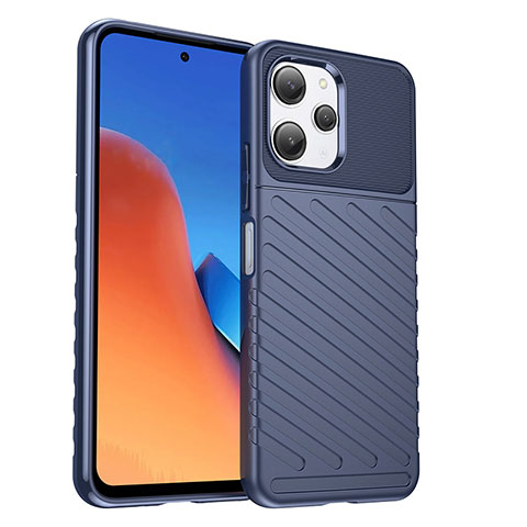 Funda Silicona Carcasa Goma Twill MF1 para Xiaomi Poco M6 Pro 5G Azul