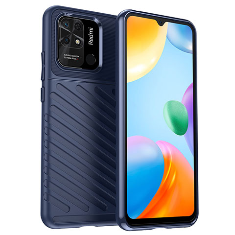 Funda Silicona Carcasa Goma Twill MF1 para Xiaomi Redmi 10 India Azul