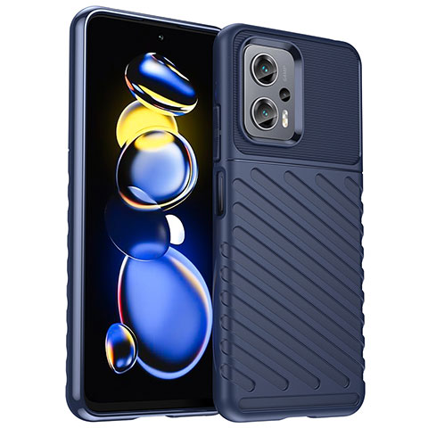 Funda Silicona Carcasa Goma Twill MF1 para Xiaomi Redmi K50i 5G Azul