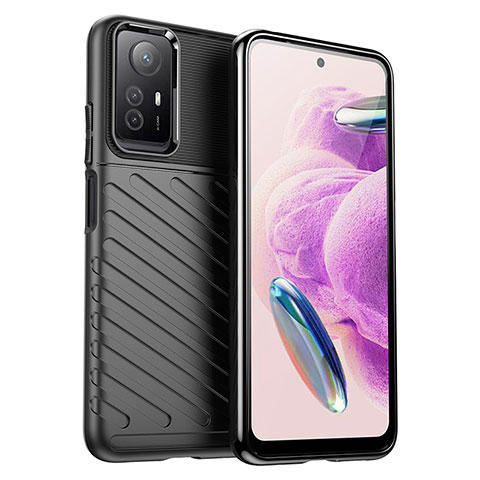 Funda Silicona Carcasa Goma Twill MF1 para Xiaomi Redmi Note 12S Negro