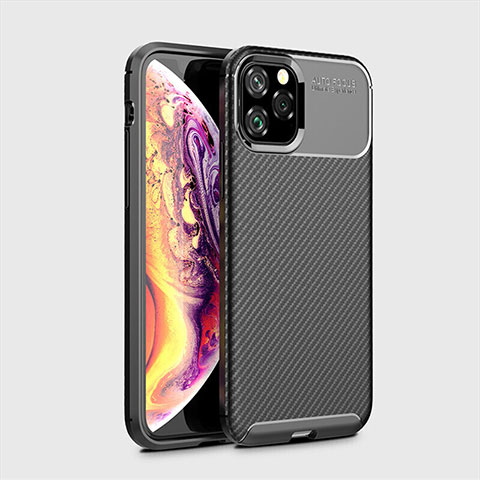 Funda Silicona Carcasa Goma Twill para Apple iPhone 11 Pro Max Negro