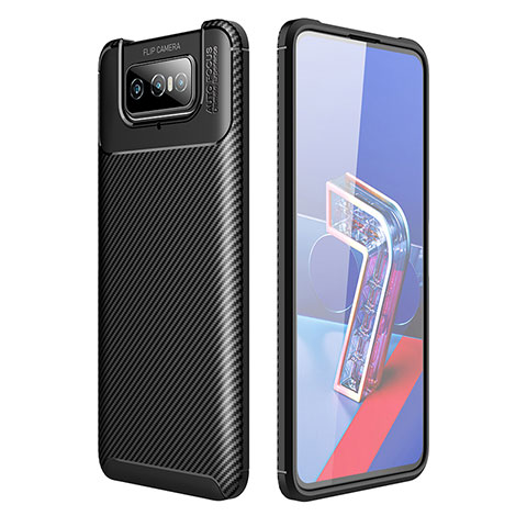 Funda Silicona Carcasa Goma Twill para Asus Zenfone 7 Pro ZS671KS Negro