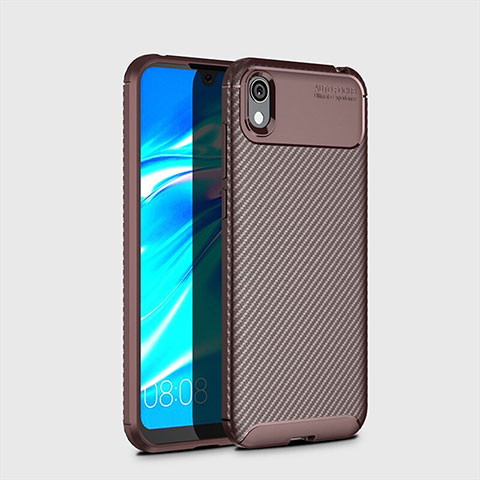 Funda Silicona Carcasa Goma Twill para Huawei Enjoy 8S Marron