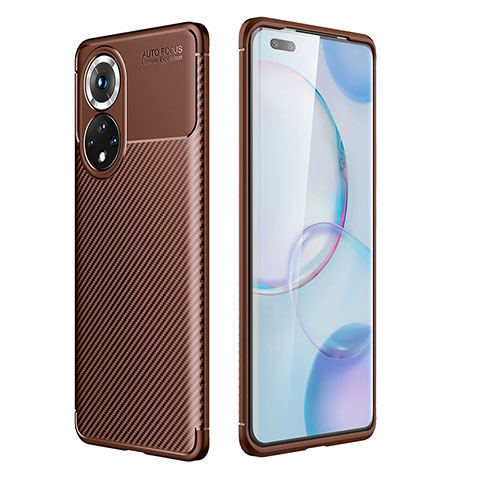 Funda Silicona Carcasa Goma Twill para Huawei Honor 50 Pro 5G Marron