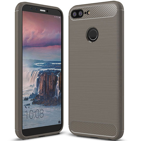 Funda Silicona Carcasa Goma Twill para Huawei Honor 9 Lite Gris