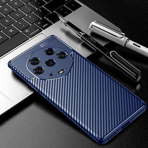 Funda Silicona Carcasa Goma Twill para Huawei Honor Magic3 Pro+ Plus 5G Azul