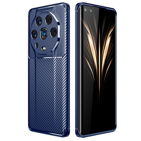 Funda Silicona Carcasa Goma Twill para Huawei Honor Magic4 Ultimate 5G Azul