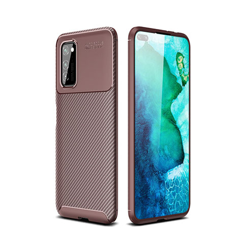 Funda Silicona Carcasa Goma Twill para Huawei Honor V30 Pro 5G Marron