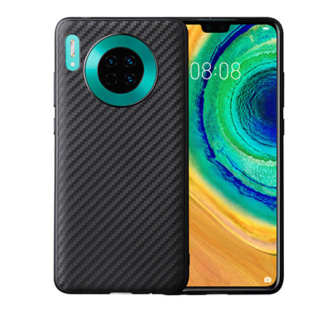 Funda Silicona Carcasa Goma Twill para Huawei Mate 30 Negro