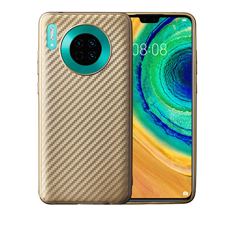 Funda Silicona Carcasa Goma Twill para Huawei Mate 30 Pro 5G Oro