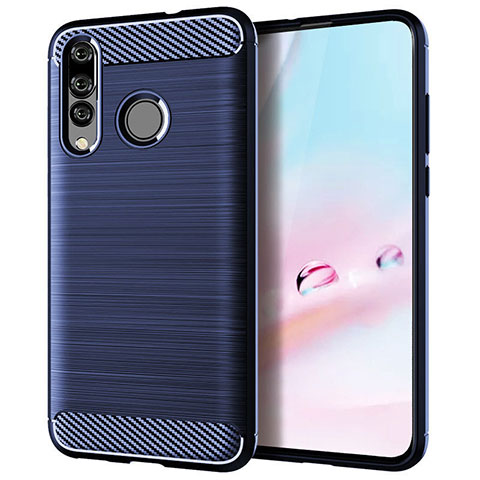 Funda Silicona Carcasa Goma Twill para Huawei Nova 4e Azul