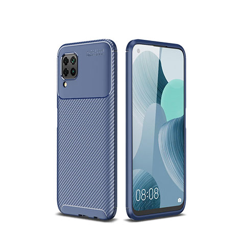 Funda Silicona Carcasa Goma Twill para Huawei Nova 7i Azul