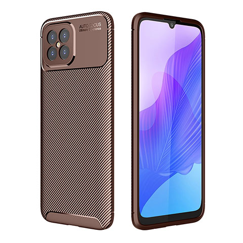 Funda Silicona Carcasa Goma Twill para Huawei Nova 8 SE 4G Marron