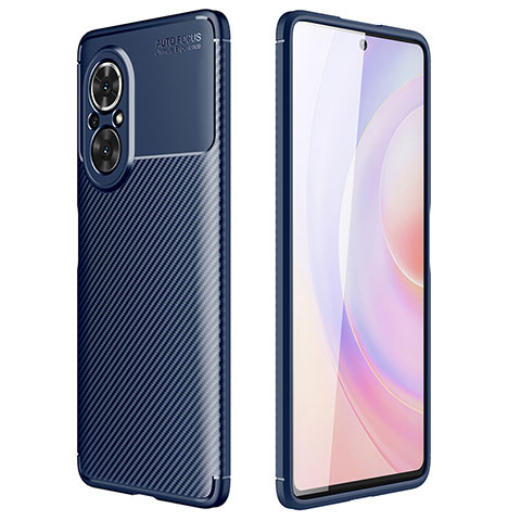 Funda Silicona Carcasa Goma Twill para Huawei Nova 9 SE Azul