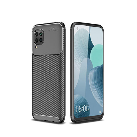 Funda Silicona Carcasa Goma Twill para Huawei P40 Lite Negro