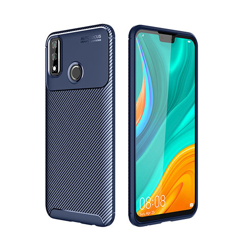 Funda Silicona Carcasa Goma Twill para Huawei Y8s Azul