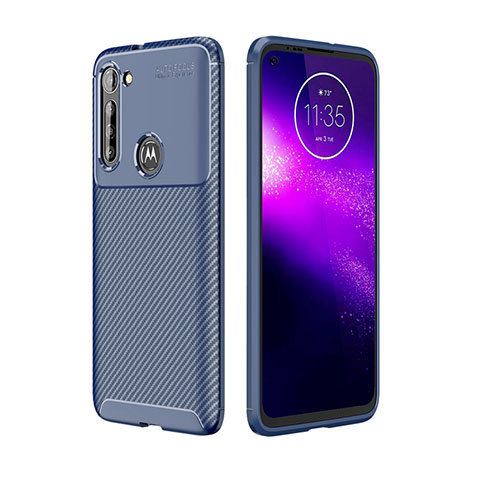 Funda Silicona Carcasa Goma Twill para Motorola Moto G8 Power Azul