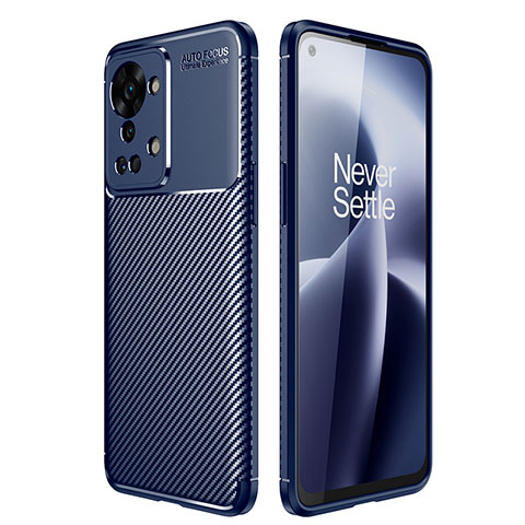 Funda Silicona Carcasa Goma Twill para OnePlus Nord 2T 5G Azul