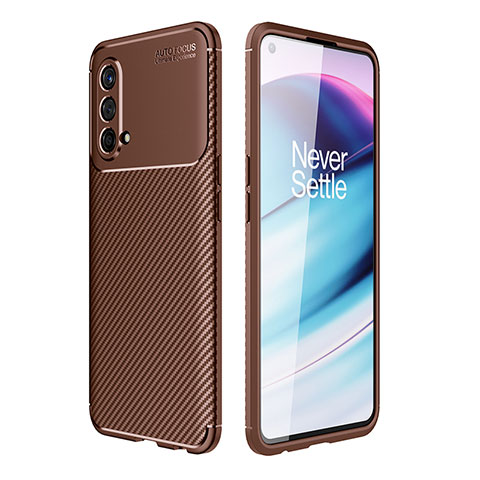 Funda Silicona Carcasa Goma Twill para OnePlus Nord CE 5G Marron