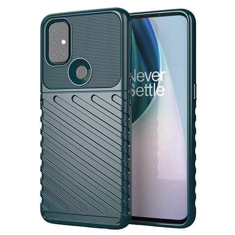 Funda Silicona Carcasa Goma Twill para OnePlus Nord N10 5G Verde