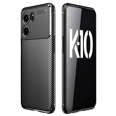 Funda Silicona Carcasa Goma Twill para Oppo K10 5G Negro