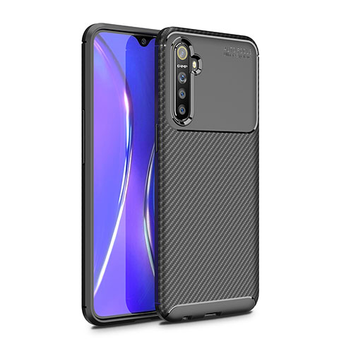 Funda Silicona Carcasa Goma Twill para Oppo K5 Negro