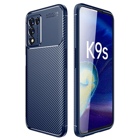 Funda Silicona Carcasa Goma Twill para Oppo K9S 5G Azul