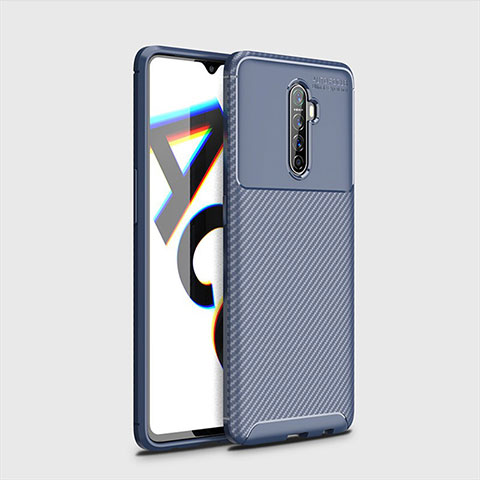 Funda Silicona Carcasa Goma Twill para Oppo Reno Ace Azul