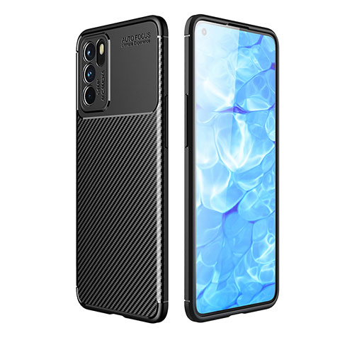 Funda Silicona Carcasa Goma Twill para Oppo Reno6 5G Negro