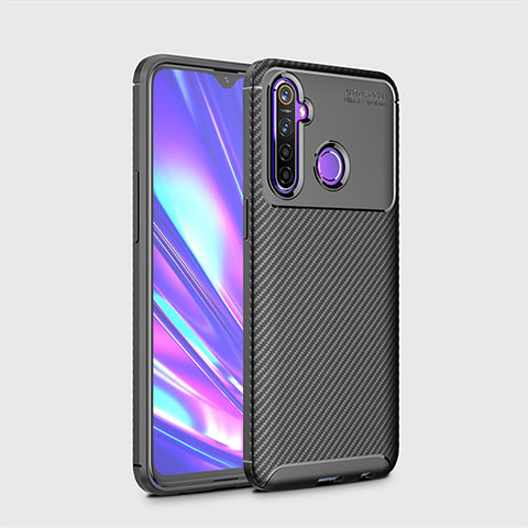 Funda Silicona Carcasa Goma Twill para Realme 5 Negro