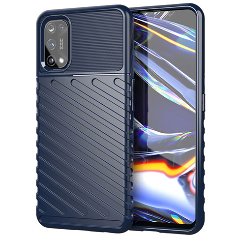 Funda Silicona Carcasa Goma Twill para Realme 7 Pro Azul