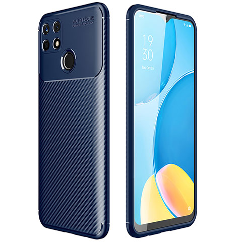 Funda Silicona Carcasa Goma Twill para Realme C12 Azul