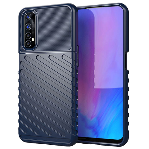 Funda Silicona Carcasa Goma Twill para Realme Narzo 30 4G Azul