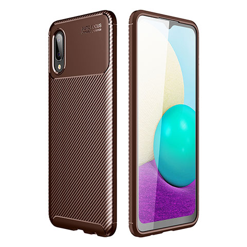 Funda Silicona Carcasa Goma Twill para Samsung Galaxy A02 Marron