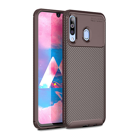 Funda Silicona Carcasa Goma Twill para Samsung Galaxy A40s Marron