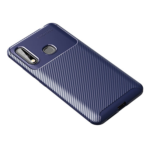 Funda Silicona Carcasa Goma Twill para Samsung Galaxy A70E Azul