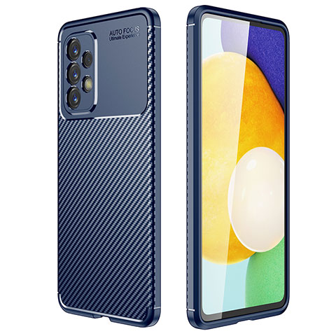 Funda Silicona Carcasa Goma Twill para Samsung Galaxy A73 5G Azul