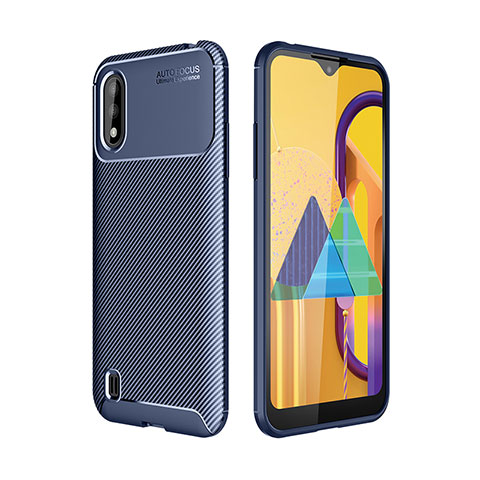 Funda Silicona Carcasa Goma Twill para Samsung Galaxy M01 Azul