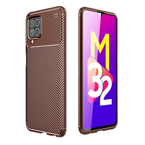 Funda Silicona Carcasa Goma Twill para Samsung Galaxy M32 4G Marron