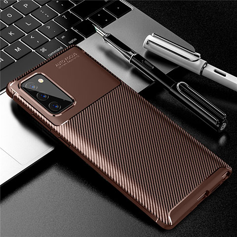 Funda Silicona Carcasa Goma Twill para Samsung Galaxy Note 20 Plus 5G Marron