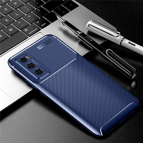 Funda Silicona Carcasa Goma Twill para Vivo Y70 (2020) Azul