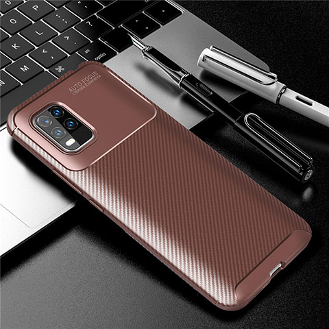 Funda Silicona Carcasa Goma Twill para Xiaomi Mi 10 Lite Marron