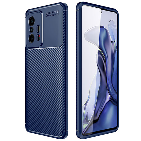 Funda Silicona Carcasa Goma Twill para Xiaomi Mi 11T Pro 5G Azul