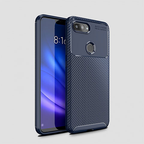 Funda Silicona Carcasa Goma Twill para Xiaomi Mi 8 Lite Azul