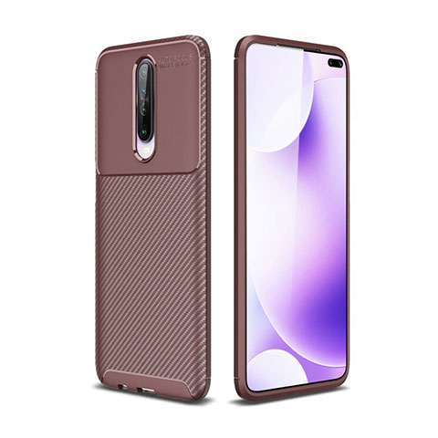 Funda Silicona Carcasa Goma Twill para Xiaomi Poco X2 Marron