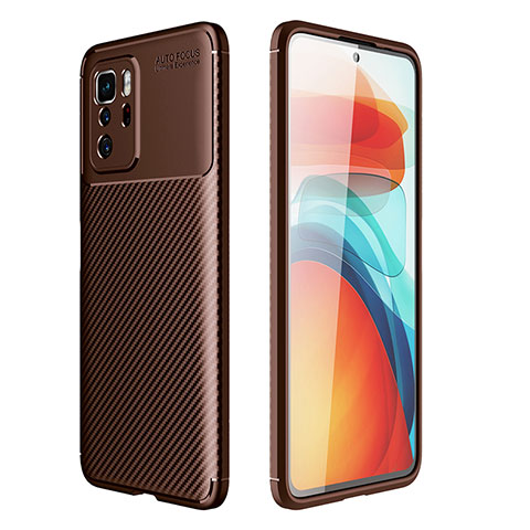 Funda Silicona Carcasa Goma Twill para Xiaomi Poco X3 GT 5G Marron