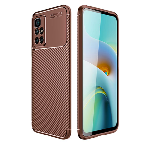 Funda Silicona Carcasa Goma Twill para Xiaomi Redmi 10 4G Marron