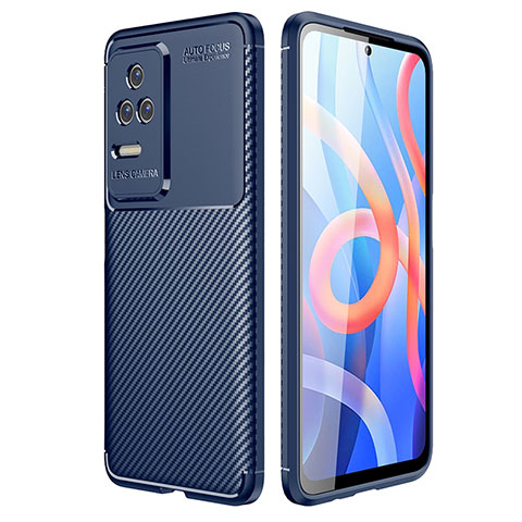 Funda Silicona Carcasa Goma Twill para Xiaomi Redmi K50 5G Azul