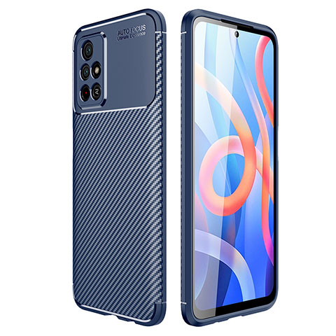 Funda Silicona Carcasa Goma Twill para Xiaomi Redmi Note 11T 5G Azul